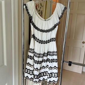 Alice and Olivia white mini dress